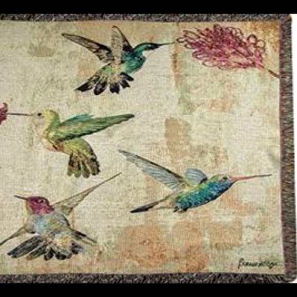 Manual Woodworkers & Weavers Made in USA Tapestry Throw Blanket Afghan  50”x60” - Picture 2 of 7